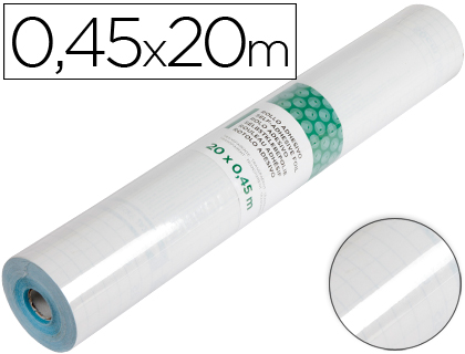 Papel adhesivo Liderpapel transparente 0,45 x 20 m.